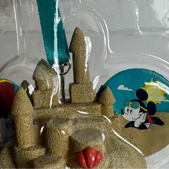NWT. Disney Castaway Cay 2021 Sand Castle Ears Hat Ornament - Disney Cruise Line - Picture 7 of 11